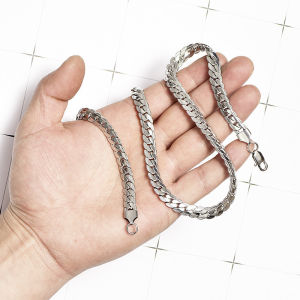 Kemstone Stainless Steel Weave Chain Necklace for Mens Jewelry