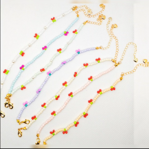 🍒 Sweet Cherry Beads Bracelet 🍒
