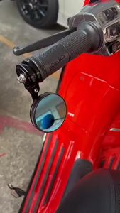 new กระจกปลายแฮนด์ R-Mini สำหรับ Lambretta & Vespa สปอร์ต ดีไซน์สวย งาน CNC คุณภาพ แข็งแรงทนทาน