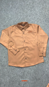 Kemeja Hem Anak Laki-Laki Lengan Panjag || Baju Atasan Anak Cowok Formal Usia 5-10 Tahun Bahan Katun