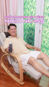 Ghế Massage Toàn Thân Bập Bênh Thư Giãn Nikio NK-155 - 6 Chương Trình Mát Xa Con Lăn Xoa Bóp Kết Hợp Rung Tần Số Cao Và Nhiệt Sưởi Ấm