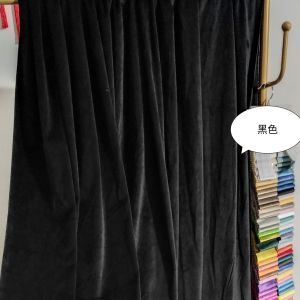 Wedding Decorative Velvet Background Curtain Stage Base Blackout Curtain Sheer Drape Festive Celebration Event Backdrop