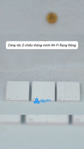(Rạng Đông) WIFI) Công tắc cơ điện tử hai chiều thông minh CTC2C.WF 123 nút Kết nối Wifi