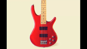 Electric Bass Guitar 4-String Alston 24 Frets Dual H-H Pickups High Gloss Beginner & Developing Bass Players Red Sunset Colours