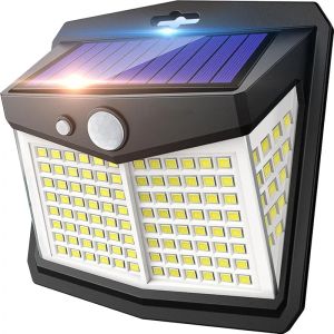 1/2/4Pcs 128 LED Solar Wall Lights Outdoor Solar Lamp PIR Motion Sensor Solar Powered Sunlight Street Light for Garden Light