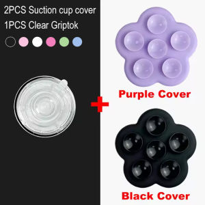 Grippopso With 2PCS Removable Silicone cover Suction Cup Phone Grip Holder Stand Socket For IPhone Smartphone Tablet