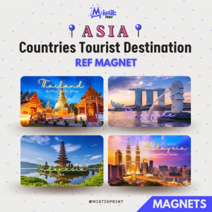 [ ASIA ] Countries Tourist Destination Ref Magnet Fridge Magnet Collectibles Travel