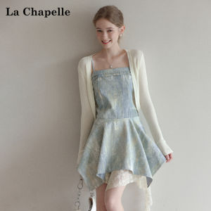 La Chapelle | Lace Patchwork Irregular Straps Dress Women Set
