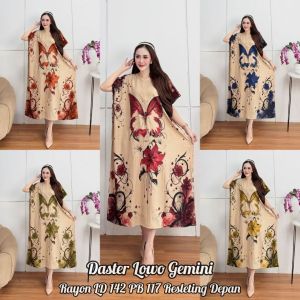 daster lowo jumbo ld 120cm terbaru busui resleting depan ibu muda kekinian adem