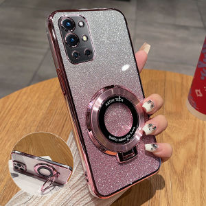 OnePlus 9R Phone Case Silicone Protective Cover Full Protection Anti-Fall Transparent Glitter Soft Shell for Men And Women