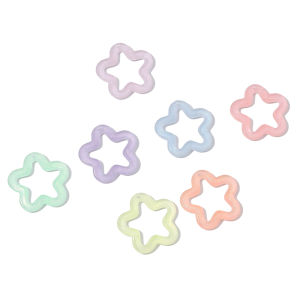 10-20pcs 30mm Acrylic Glow In Dark Glitter Hollow Star Beads for Earring Necklace DIY Jewelry Making