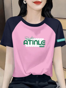 Áo Thun Cotton Tay Ngắn Cổ Tròn Đa Năng Cho Nữ Mùa Hè Thời Trang in Họa Tiết Phong Cách Thường Ngày Rộng Rãi Thoáng Khí