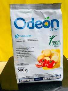 Fungisida ODEON 75 WP bahan aktif klorotalonil . Isi 500g dari Royal Agro