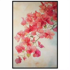 Tranh hoa giấy phong thủy trừ tà mang đến may mắn tài lộc.Tranh treo tườngdán tường.CGI-1381