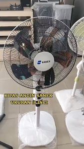 Sanex Stand Fan 18 Inch FS 1899/1898 Baling Baling 5 Daun Plat Stainless bisa pilih varian merek lain