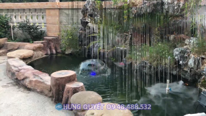 Bơm Chìm Đài Phun Nước Mini Tiểu Cảnh Sân Vườn – Đèn LED Đổi Màu Vòi Phun Hình Sen Nấm Ô Dù