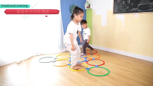 CoolToy 10 PCS Lingkaran 28/38CM Diameter Hopscotch Mainan/Mainan Lompat Loncat Anak/Pincang Jumping Set Ring Cewek Cowok Indoor Outdoor Eduka Olahraga