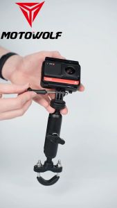 Breket GoPro MOTOWOLF - Holder Camera GoPro Dudukan GoPro Stang Motor