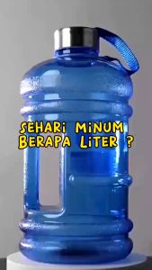 MINISO LD159 LD136 Botol Air Minum 2.2L Besar Water Bottle/ BOTOL MINUM PLASTIK UKURAN 2.2L - LD159 Hitam