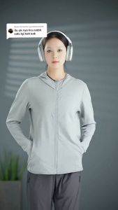 Sultantraining-Jaket Wanita Olahraga Mesh Hoodie Outdoor Pelindung Matahari Upf 50%