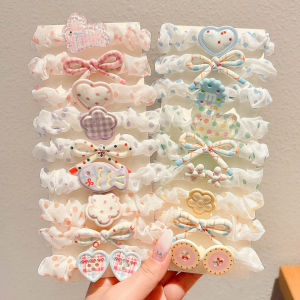 NING ZHOU | Dotted Flowers Bow Kids Hair Ties