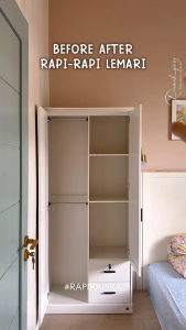 PIRA METROPOLIS -  YORK 2P 2DR Lemari Pakaian 2 Pintu dengan 2 Laci