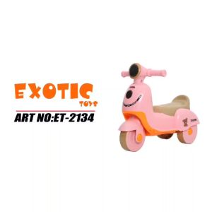 Motoran Mainan Anak Dorong ET-2153 Ride On Model Motor Vespa Exotic 2134 Terbaru