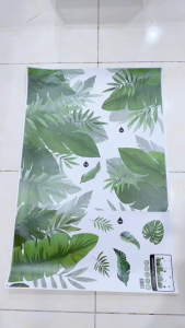 DECAL DÁN TƯỜNG GIÀN XANH LÁ VÀ XE ĐẠP XANH
