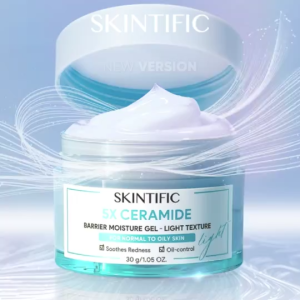 SKINTIFIC 5X Ceramide Barrier Repair Moisture Gel Light Gel Moisturizer Repair Skin Barrier & Soothe Irritated Skin