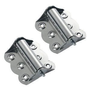 2/10Pcs Stainless Steel Butterfly Hinge Automatic Closing Flush Hinges Rustproof Spring Cabinet Door Window Hinge Home Hardware