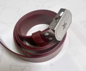 Thắt lưng namDây lưng múa văn nghệdây lưng k03dây nhựa đỏ