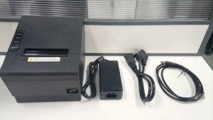 Printer thermal Printer 300mm/s BLUETOOTH+USB 80mm Thermal Cash Receipt POS Printer Auto Cutter dan 3 Roll Kertas 80x40mm