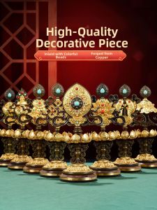 ZANGCUN | Copper Gilded Eight Treasures Decorative Ornament
