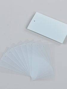 Semi-Transparent Soft PVC Clothing Tag Blank Hanging Cards Plastic Labels Universal Bar Code Tags for Clothes Accessories