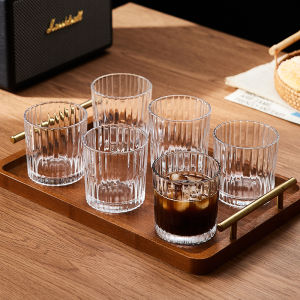 ชุดแก้วน้ำครึ่งกลางระดับไฮเอนด์สำหรับใช้ในบ้าน ชุดแก้วกาแฟ ชุดแก้วชาเขียว ชุดแก้วนม แก้วน้ำที่ทนต่อความร้อน