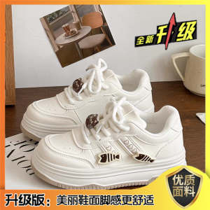 Girls Sports Shoes Soft Bottom Anti-Slip Childrens Flat Shoes Spring Autumn Seasonal Kids Footwear Comfortable Low Cut Rubber Sole