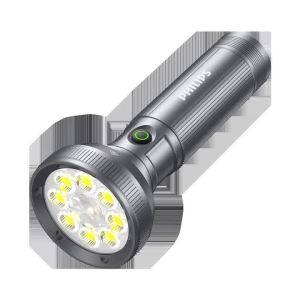 Philips | PHILIPS Flashlight 2000LM LED Torch Type-C Rechargeable Long Distance Searchlight Waterproof Outdoor Camping Emergency Hand Lamp