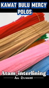 ±100pcs Kawat Bulu Mercy Warna | Pipe Cleaner Flower Art Craft DIY | Stik Pipa Batang Bulu Mercy DIY Craft