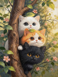 Cat Animal Feline Portrait Jigsaw Puzzle 500 1000 1200 2000pcs For Adults Quality Time Cognitive Training Mind Game Toy