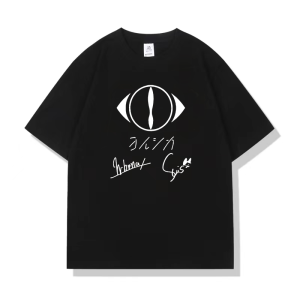 New Arrival Night Deer Yorushika Pure Cotton Short Sleeve Japanese Style Band Clothes round Neck Loose T-shirt Summer Trendy Ing