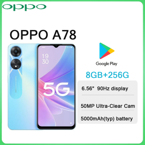 OPPO | OPPO A78 6.56" Screen 5G LTE Smartphone 8GB+256GB 50MP AI Camera 5000mAh Big Battery 2026 Newest Dual SIM Android Mobile Phone