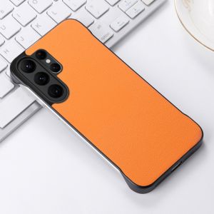 Luxury Business Leather Slim Frameless Matte Phone Case For Samsung Galaxy S26 S25Edge S24 Ultra Plus S26U Fall Protection Cover