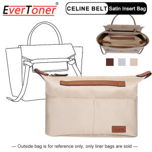 สำรองกระเป๋าสอดขนาดเล็กสำหรับ Celine-Belt พร้อมที่จับซับกระเป๋า Tote Shaper
