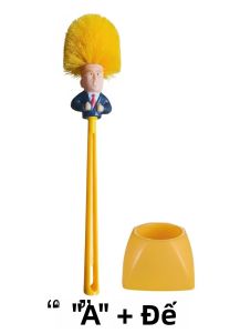 Bàn Chải Vệ Sinh Hình Hoạt Hình Tóc Vàng Ngộ Nghĩnh Có Giá Đỡ - Dụng Cụ Vệ Sinh Phòng Tắm Sáng Tạo Quà Tặng Độc Đáo Dành Cho Người Lớn Và Bạn Bè