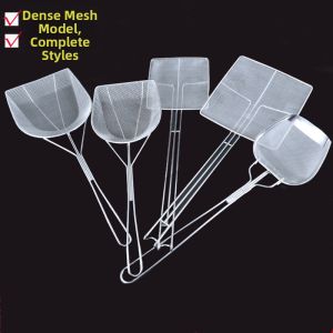 Square Oil Strainer Slotted Spoon