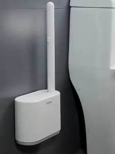 Wall-mounted Disposable Toilet Brush Set 360 No-Dead Corner Cleaning Brush Replacement BrushHead Bathroom Accessories