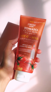 FRESH Skinlab Tomato Glass Skin Vitamin C + Hyaluronic Acid Serum Body Lotion 330ml – Brightening & Hydrating