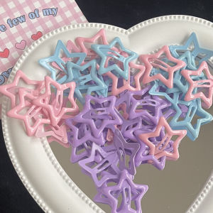 C.three Ins star clip pentagonal star clip bb clip broken hair energetic girl hair clip princess bangs clip Edge clamp