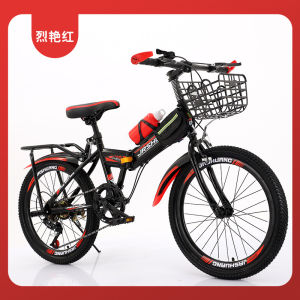 Foldable Childrens Mountain Bike Boys 7-10-12-15 Years Old Shifting Medium Large Children Single Bike Mountain Cycling Equipment
