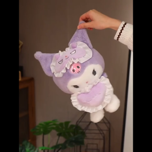 gấᴜ bông Kuromi ôm tim Melody Ôm tim kèm bịt mắt búp bê nhồi bông quà tặng Valentine bạn gái cute K2T3